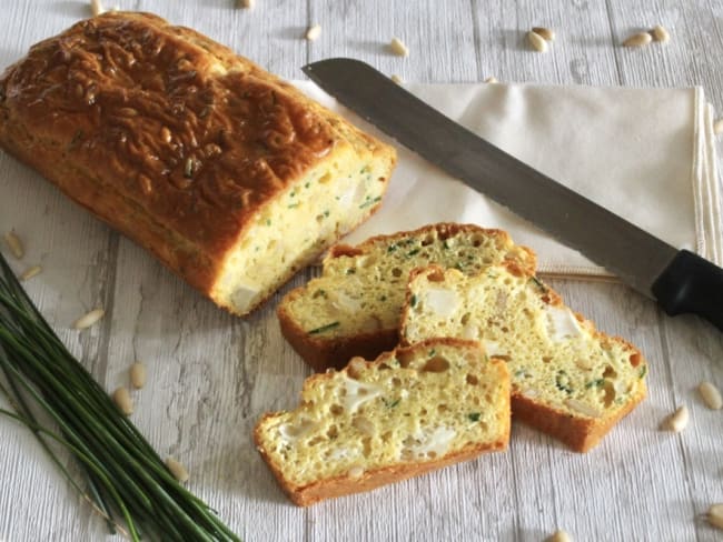 Cake apéritif fromage ciboulette