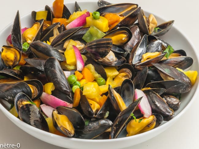 Moules aux petits légumes