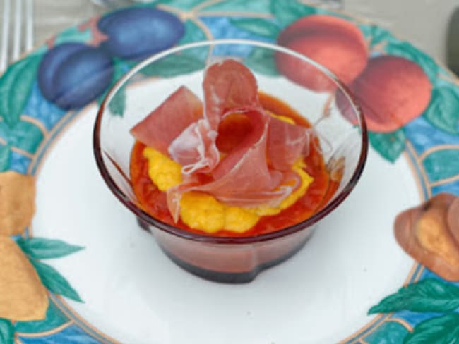 Piperade froide en verrine