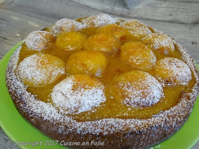 Biscuit mousseline aux abricots et sa compotée