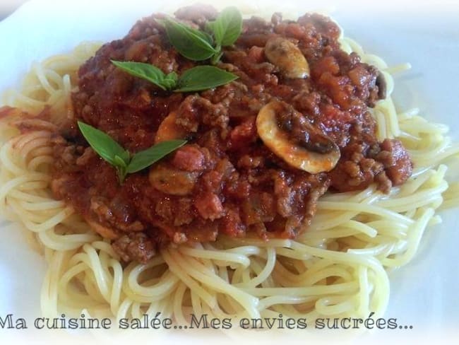 Spaghetti bolognaise rapide