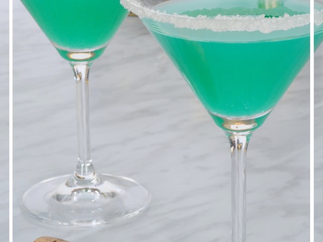 Cocktail "le bleu piscine" idéal pour l'été