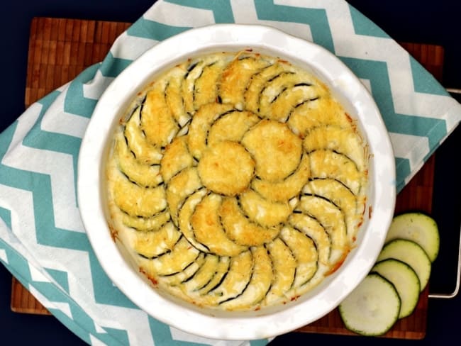 Gratin de pommes de terre et courgettes façon dauphinois