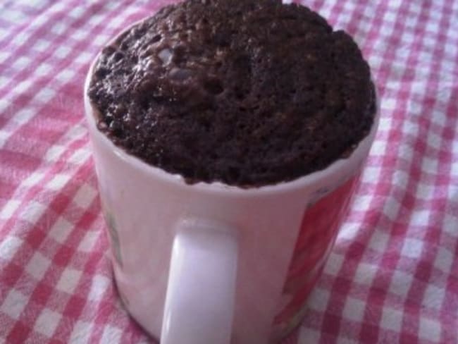 Mug cake au chocolat en poudre