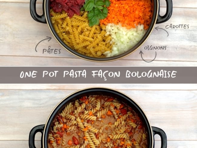 One pot pasta façon bolognaise