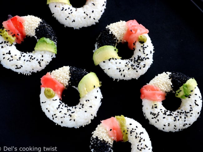 Sushi donuts en version vegan et sans gluten