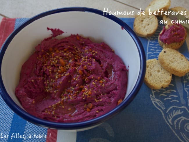 Houmous de betteraves au cumin