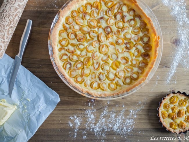 Tarte aux mirabelles et au beurre