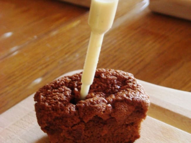 Fondant au chocolat et sa crème anglaise