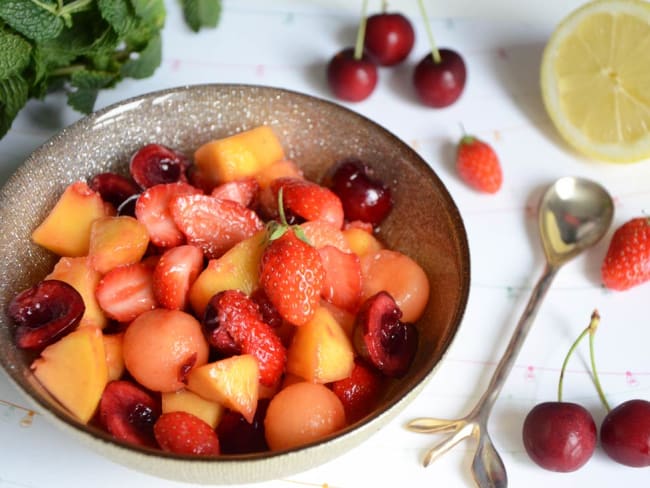 Minestrone de fruits au Campari