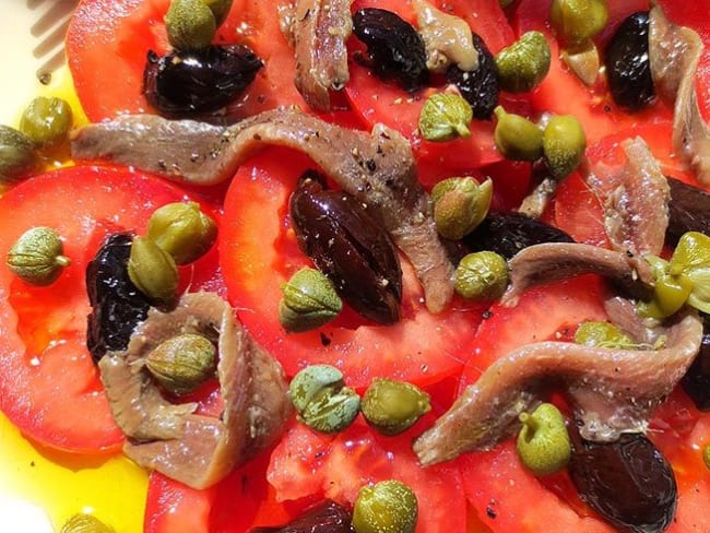 Tomates de Montserrat aux anchois