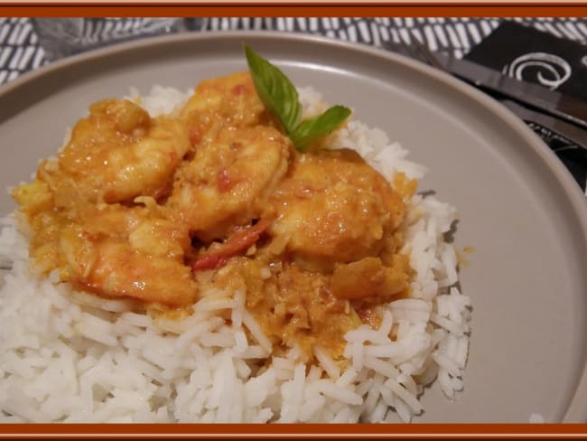 Gambas au curry