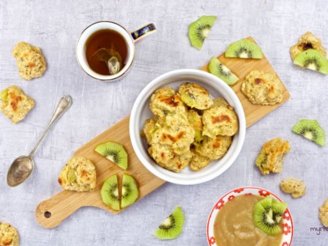 Des biscuits au kiwi vegan