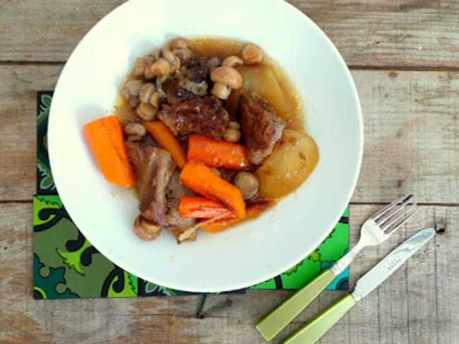 Sauté de veau au cidre et aux pommes