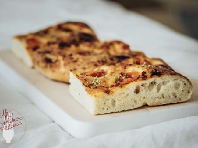 Focaccia aux tomates cerises