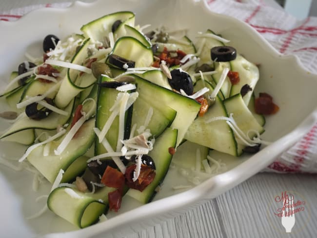 Salade de courgettes crues