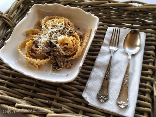 Réginettes aux champignons des bois et au mascarpone