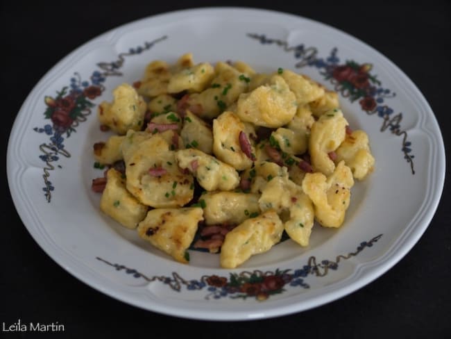 Käseknepfle des gnocchis alsaciens au fromage blanc 