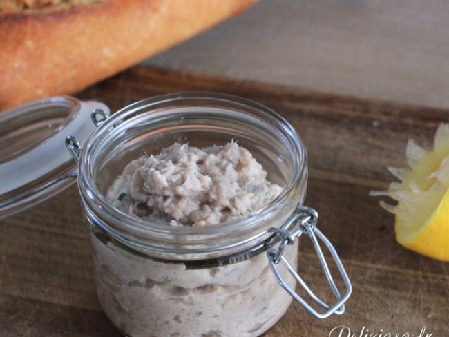 Rillettes de sardines fraîches pour l'apéritif