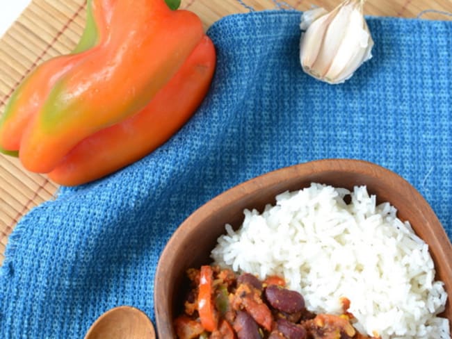 Chili con tempeh végétarien