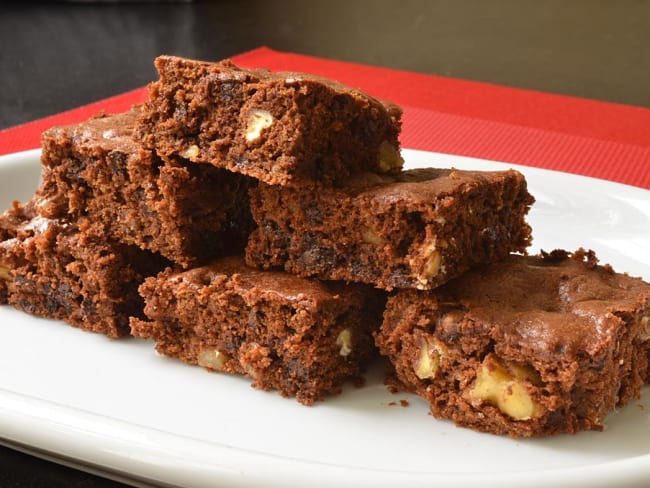 Brownies au potiron et aux noix 