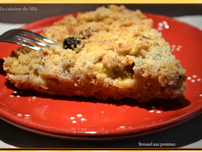 Streusel aux pommes 