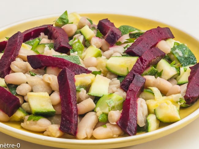 Salade de mogettes aux légumes du jardin