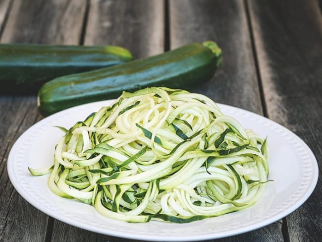 Salade de courgettes "spaghettis"