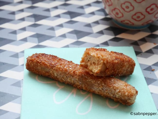 Nuggets de tofu panés à la noix de coco