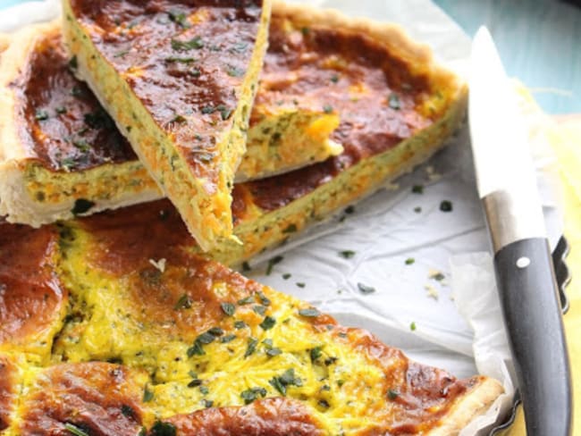 Quiche épicée aux légumes râpés