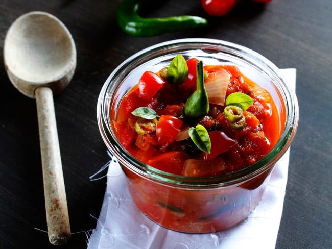 Concassé de tomates et piment doux