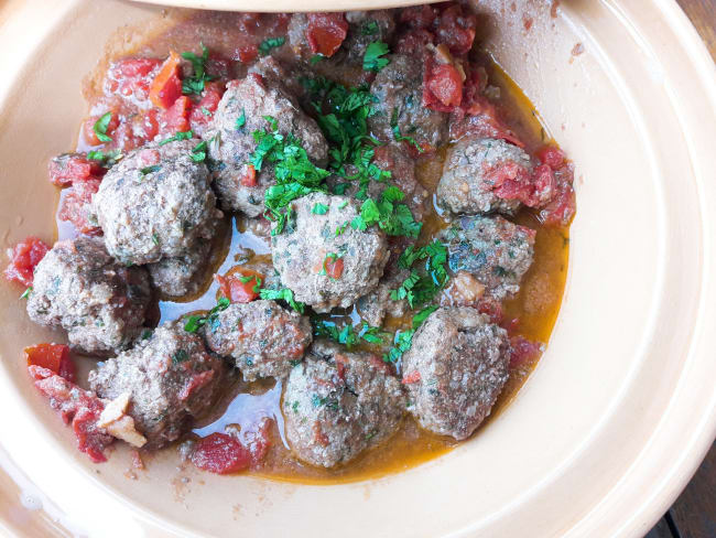 Tajine de boulettes de boeuf aux épices