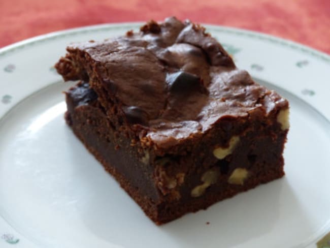 Brownie à la confiture de lait et aux noix sans beurre