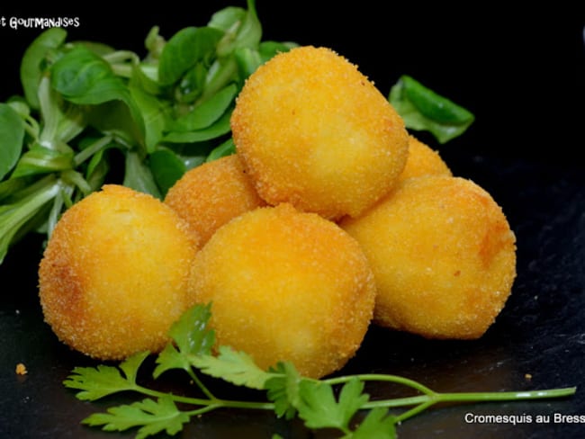 Croquettes ou Cromesquis au Bresse Bleu