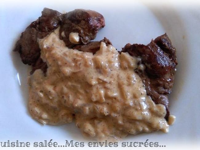 Steak araignée sauce échalotes 