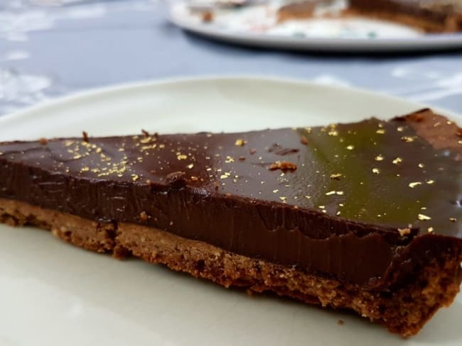 Tarte chocolat « Rendez-vous » d'après le Chef Pâtissier Chocolatier Jean-Paul Hévin 