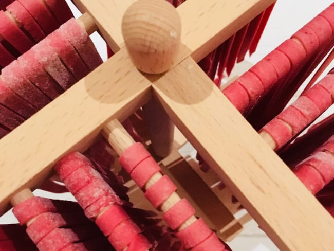 Tagliatelles roses au parmesan et pousses d’épinard