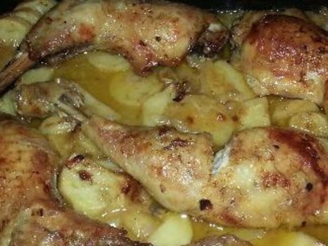 Poulet pommes de terre à la moutarde au cookeo