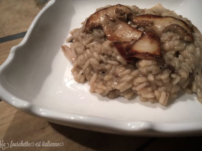 Risotto aux champignons des bois