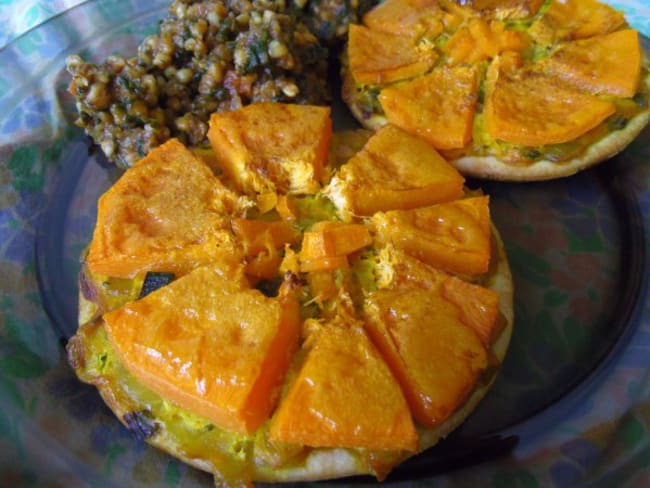 Tartelettes vegan de courge butternut au thym