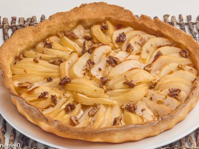 Tarte aux poires et au chaource