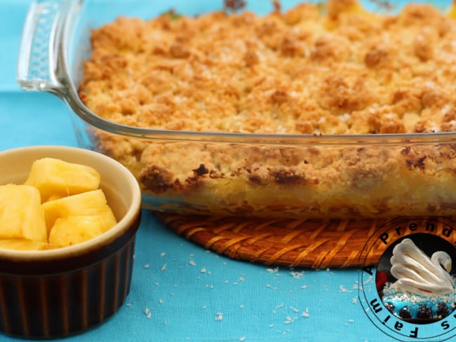 Crumble ananas noix de coco