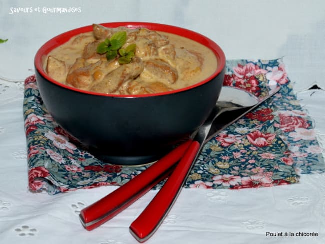 Poulet à la chicorée façon indienne