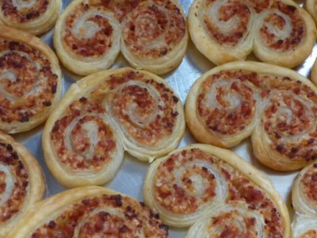 Palmiers à la saucisse pour l'apéritif