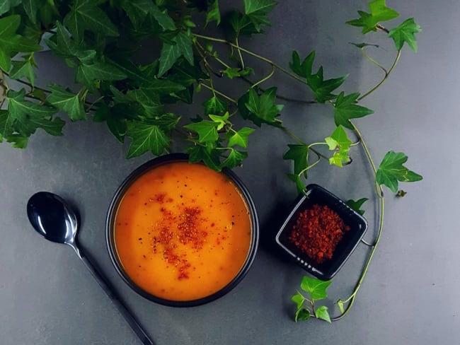 Velouté de butternut et chorizo super gourmand