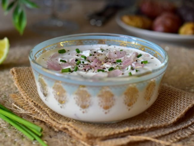 Sauce au fromage blanc pour crudités