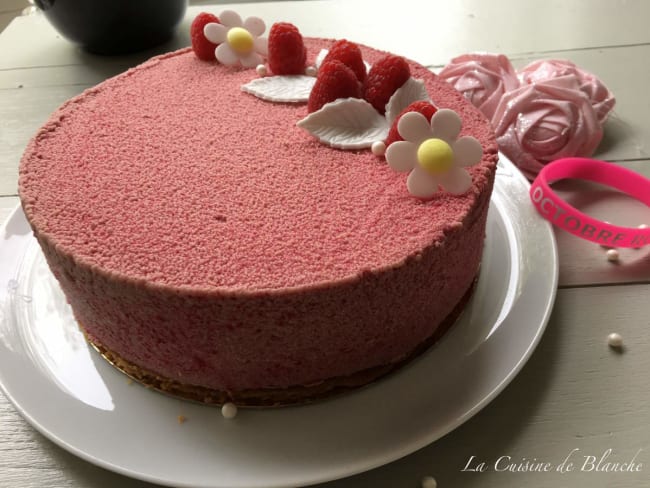 Entremets Framboise et crème brûlée