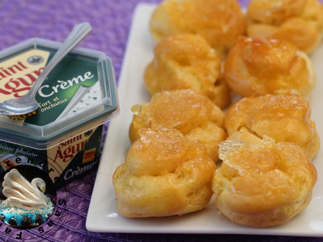 Choux salés à la crème de Saint-Agur