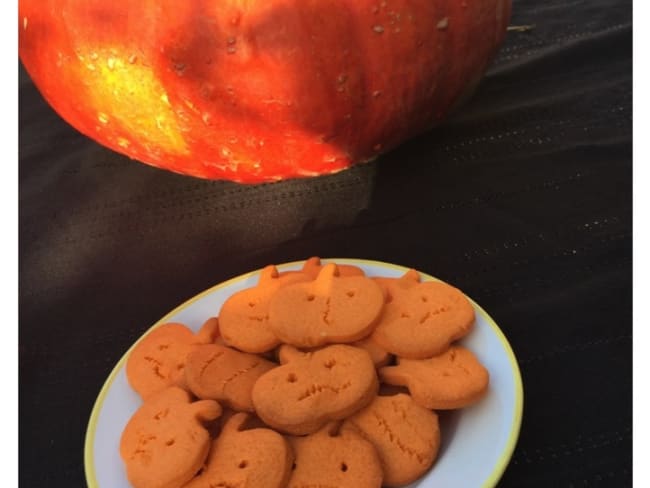 Biscuits citrouille d'Halloween