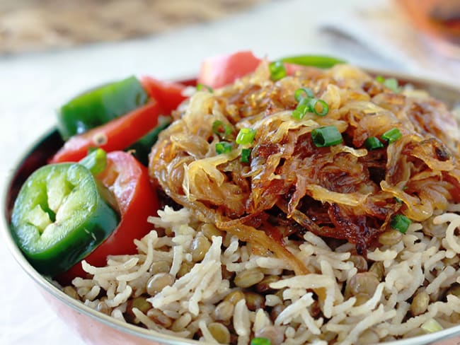 Lentilles au riz